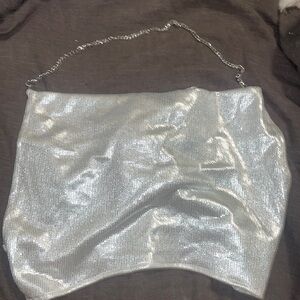 silver party top